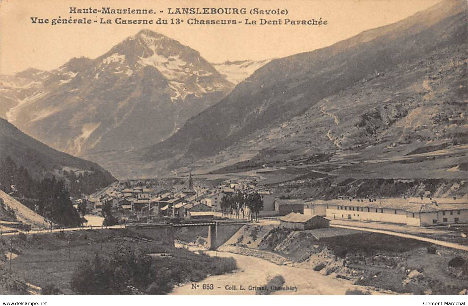 LANSLEBOURG - Vue Générale - La Caserne Du 13e Chasseurs - La Dent Parachée - Très Bon état - Andere & Zonder Classificatie