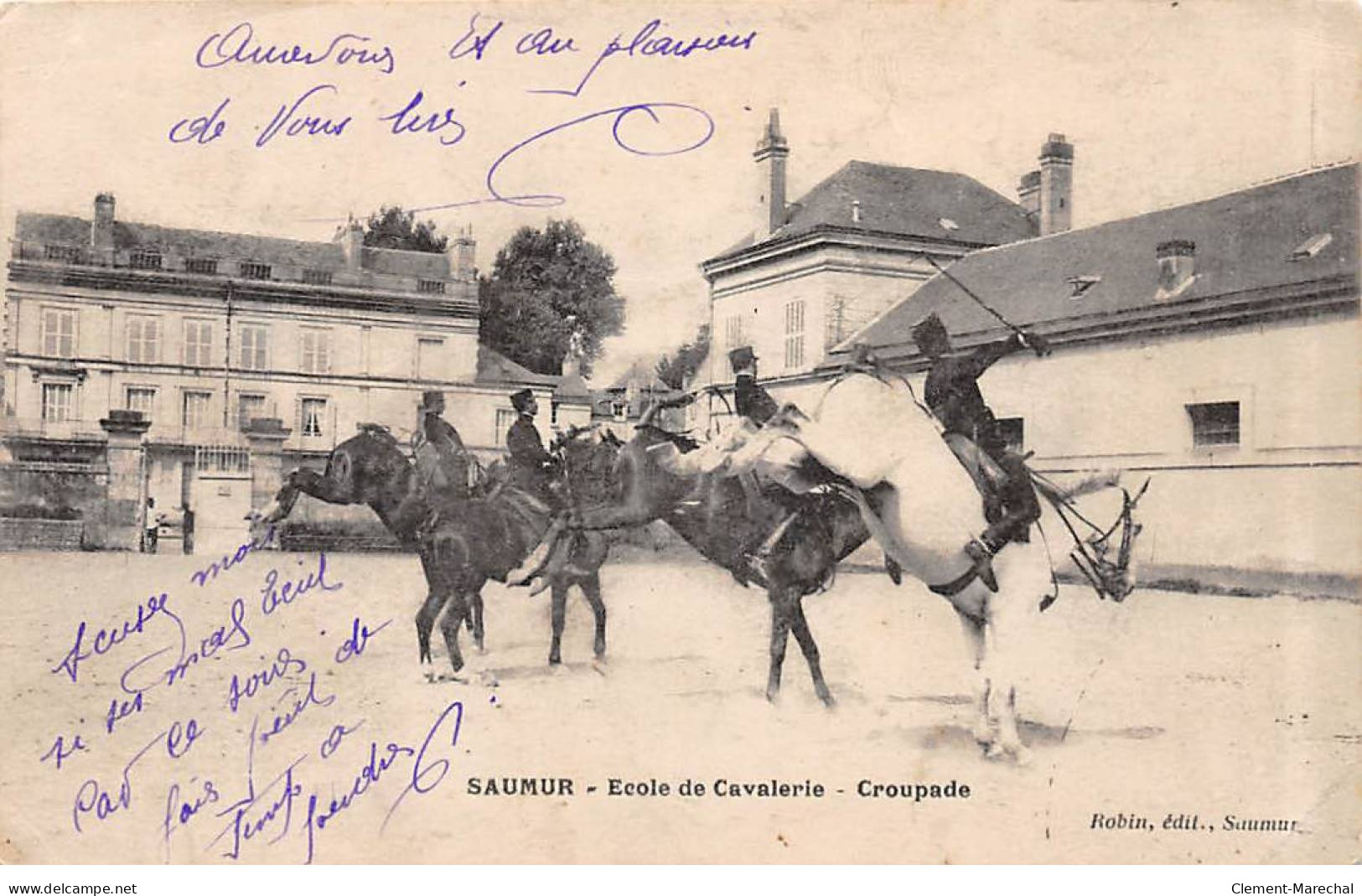 SAUMUR - Ecole De Cavalerie - Croupade - Très Bon état - Saumur