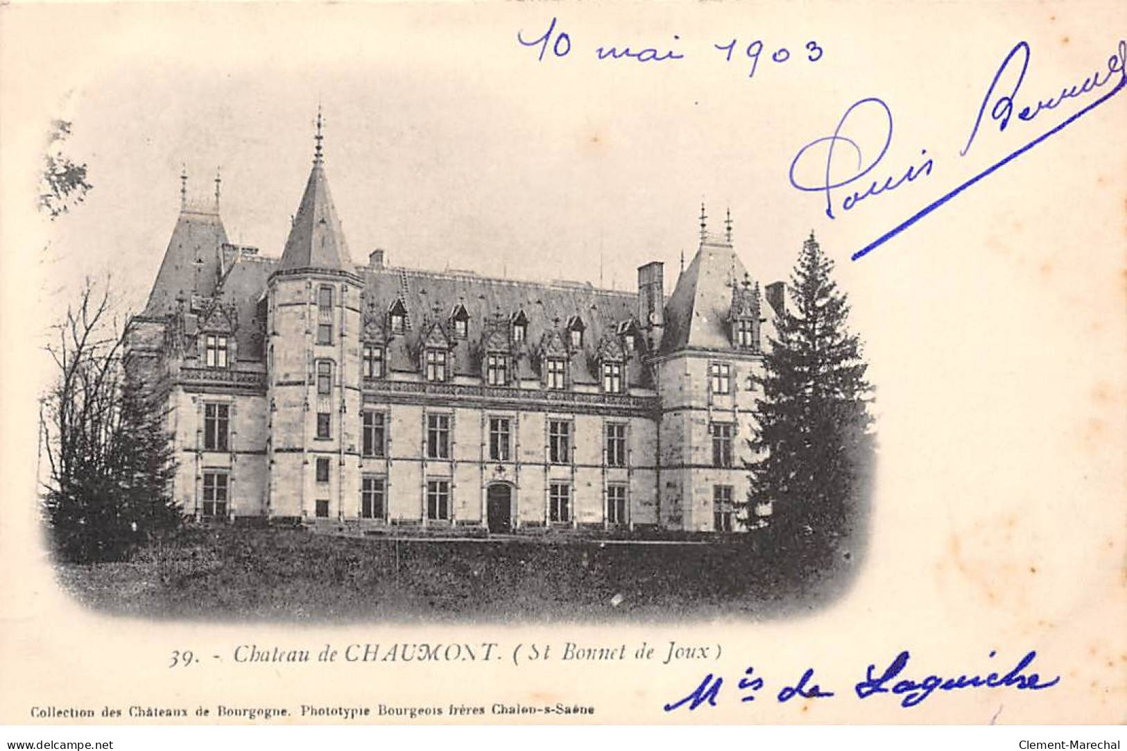 SAINT BONNET DE JOUX - Château De CHAUMONT - Très Bon état - Otros & Sin Clasificación