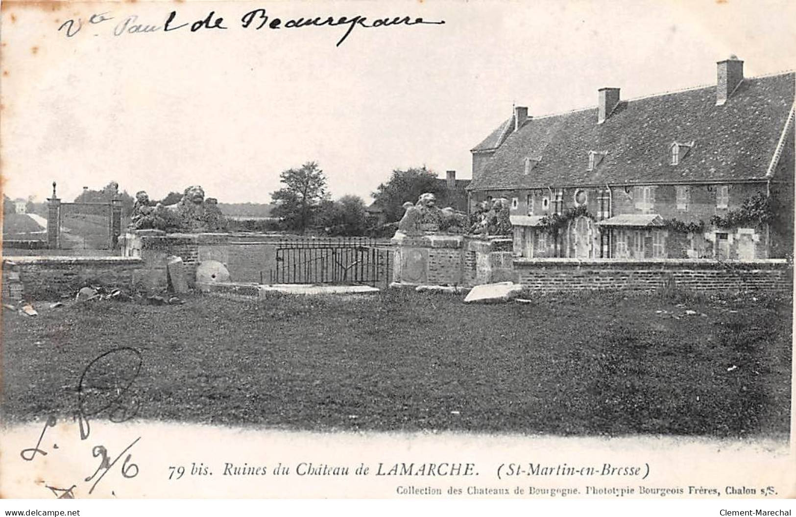 SAINT MARTIN EN BRESSE - Ruines Du Château De LAMARCHE - Très Bon état - Otros & Sin Clasificación