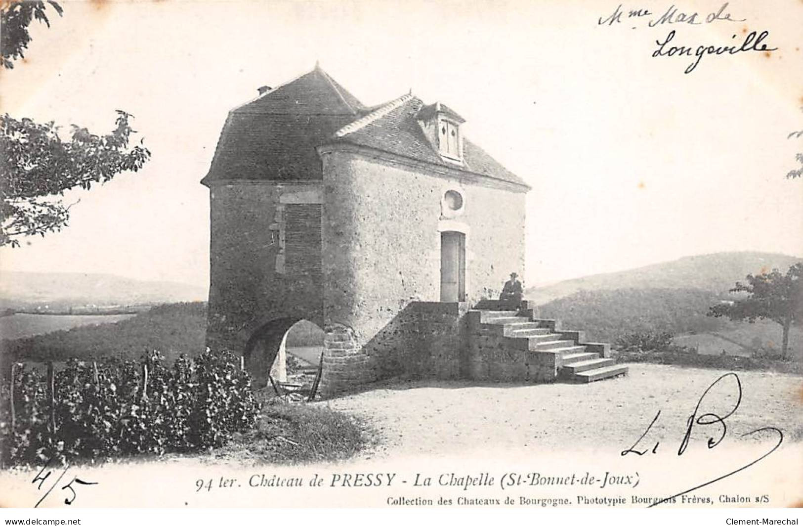 SAINT BONNET DE JOUX - Château De PRESSY - La Chapelle - Très Bon état - Otros & Sin Clasificación