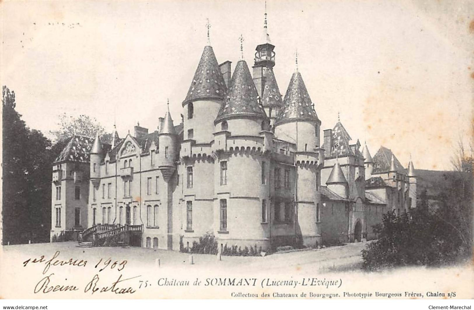 LUCENAY L'EVEQUE - Château De SOMMANT - Très Bon état - Otros & Sin Clasificación