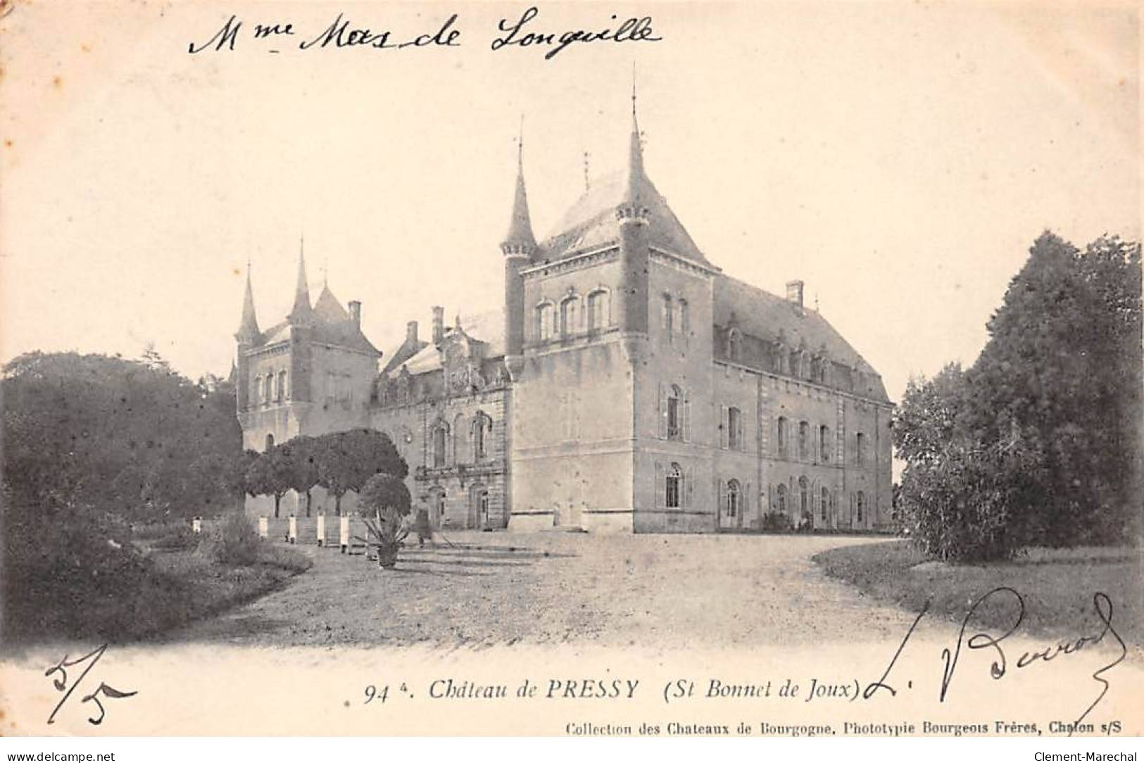 SAINT BONNET DE JOUX - Château De PRESSY - Très Bon état - Other & Unclassified