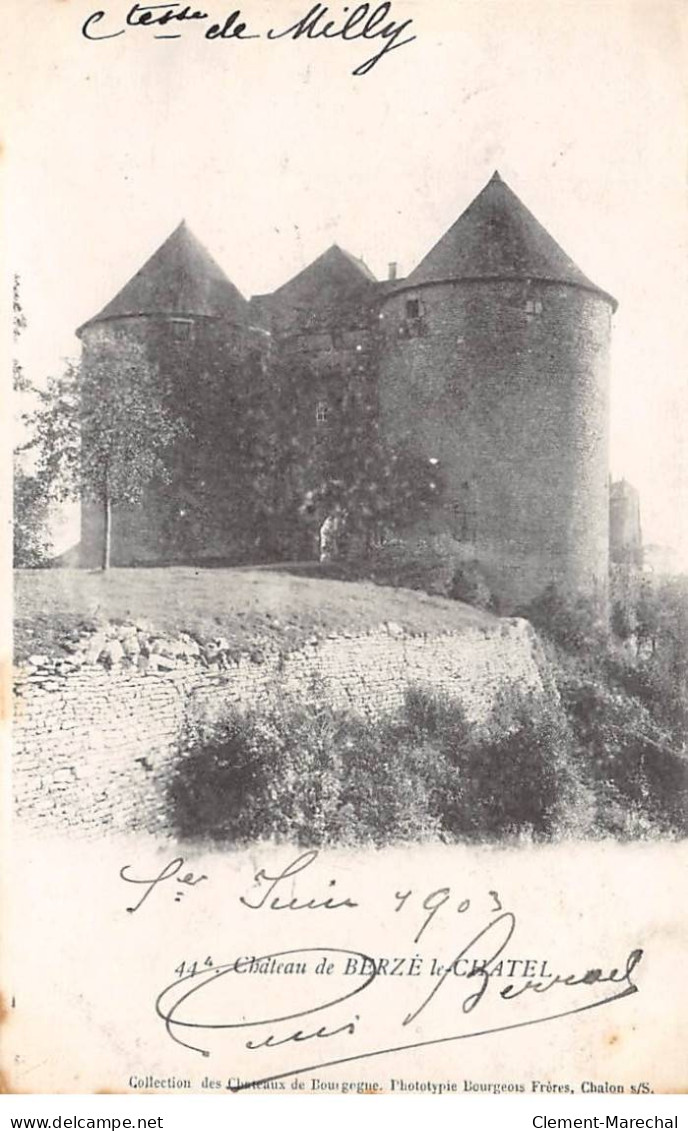 Château De BERZE LE CHATEL - Très Bon état - Otros & Sin Clasificación