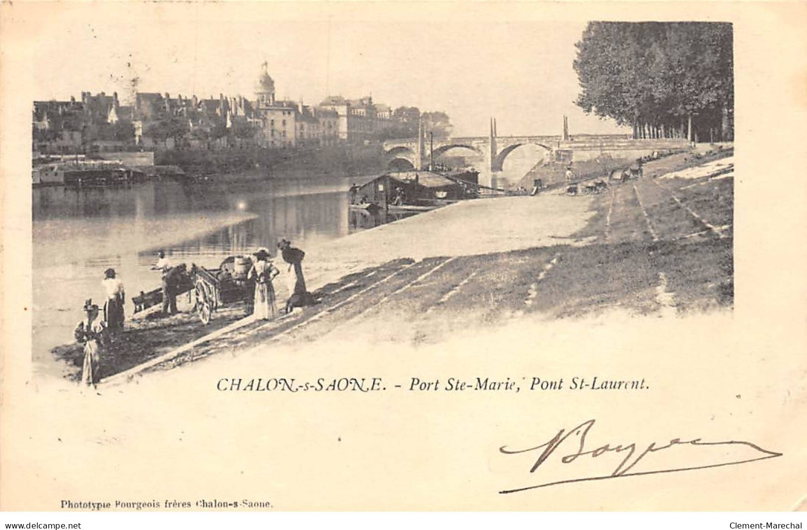 CHALON SUR SAONE - Porte Sainte Marie - Pont Saint Laurent - Très Bon état - Chalon Sur Saone