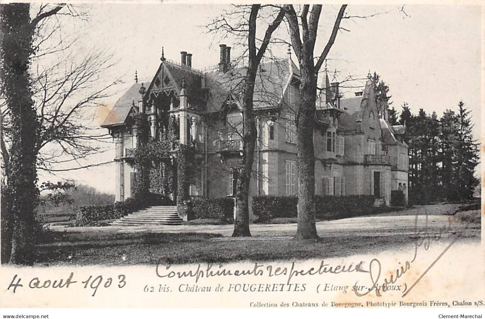 ETANG SUR ARROUX - Château De FOUGERETTES - Très Bon état - Other & Unclassified