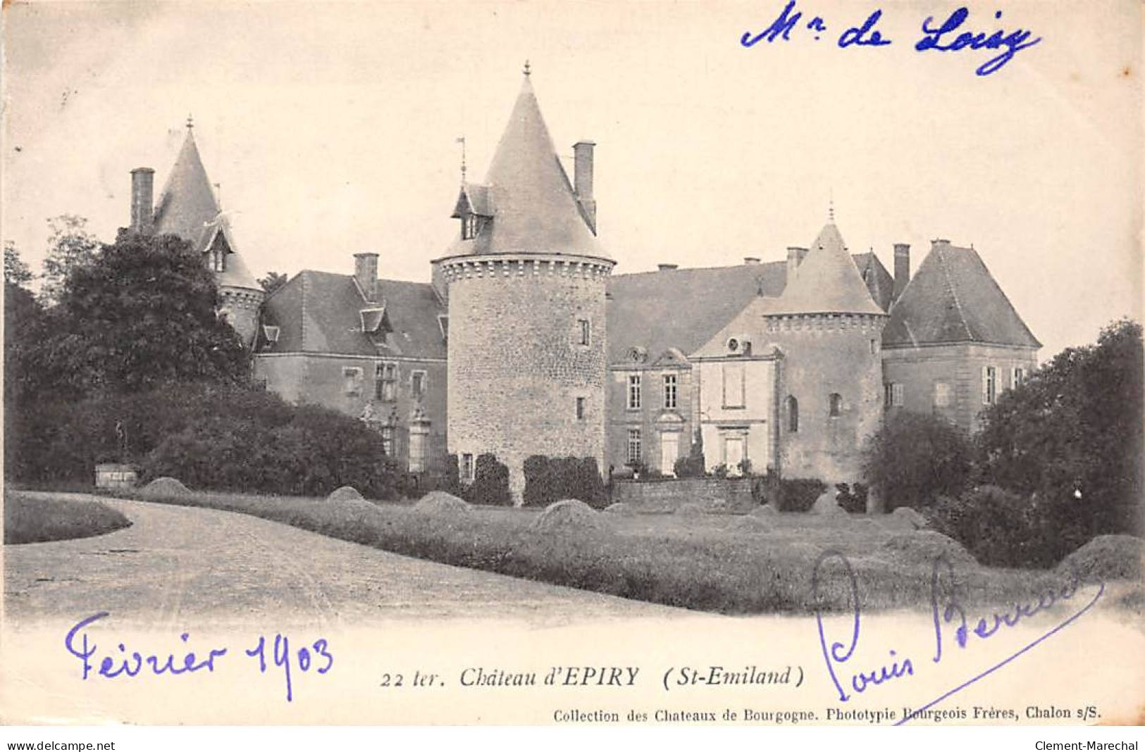 SAINT EMILAND - Château D'EPIRY - état - Andere & Zonder Classificatie