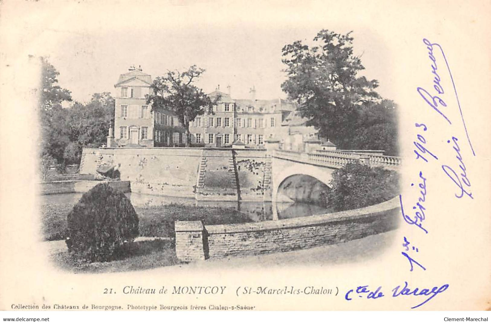 SAINT MARCEL LES CHALON - Château De MONTCOY - Très Bon état - Andere & Zonder Classificatie