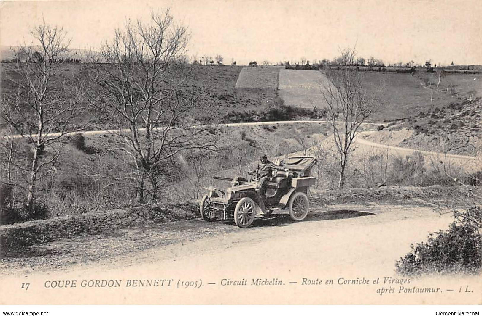 Coupe Gordon Bennett 1905 - Circuit Michelin - Route En Corniche Et Virages - Très Bon état - Other & Unclassified