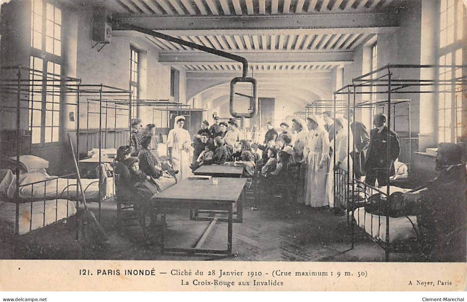 PARIS Inondé 1910 - La Croix Rouge Aux Invalides - Très Bon état - Inondations De 1910