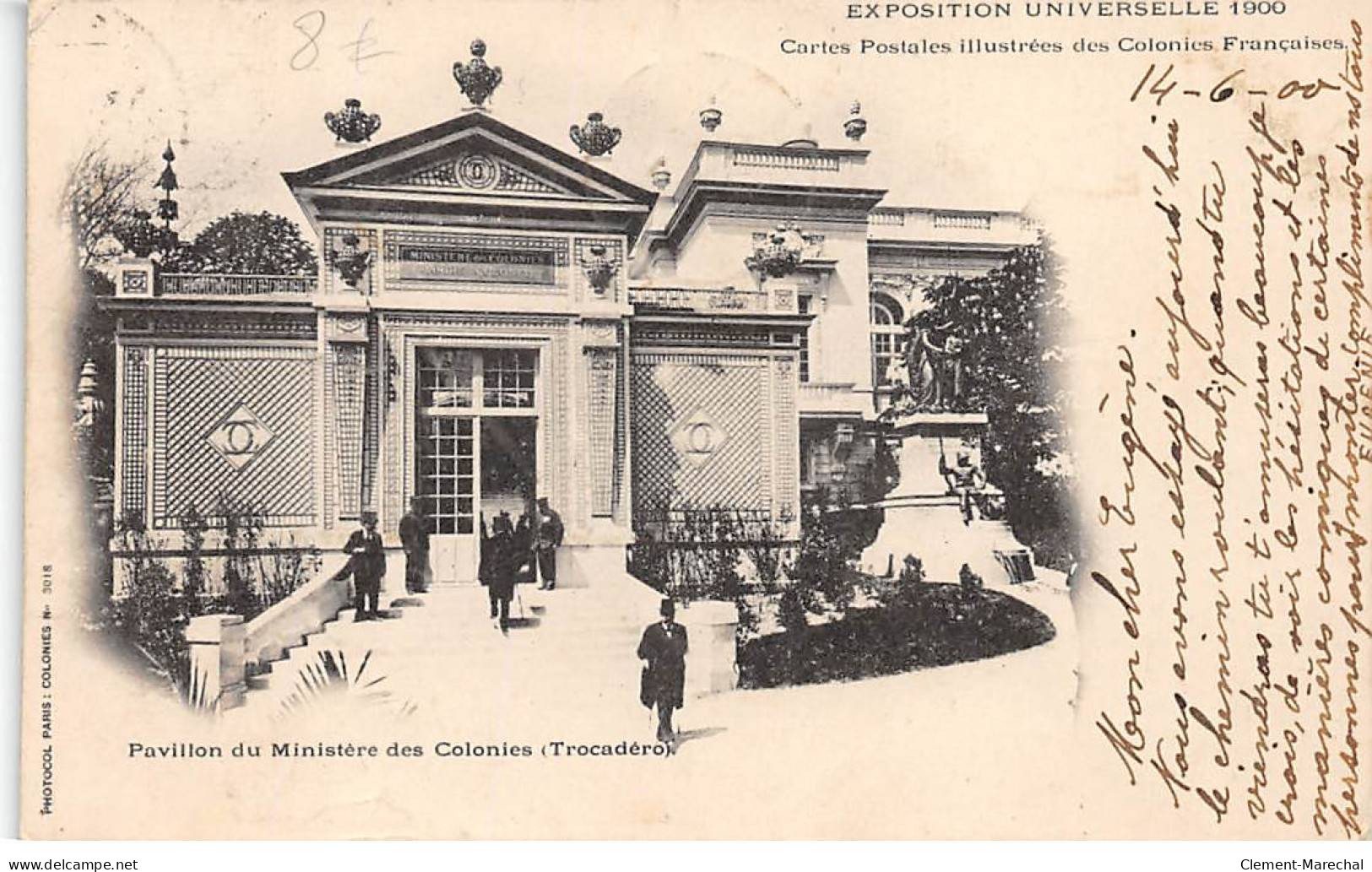 PARIS - Exposition Universelle De 1900 - Pavillon Du Ministère Des Colonies - Trocadéro - Très Bon état - Exhibitions