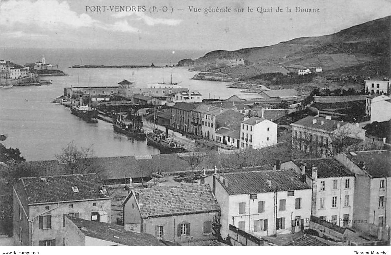 PORT VENDRES - Vue Générale Sur Le Quai De La Douane - Très Bon état - Port Vendres