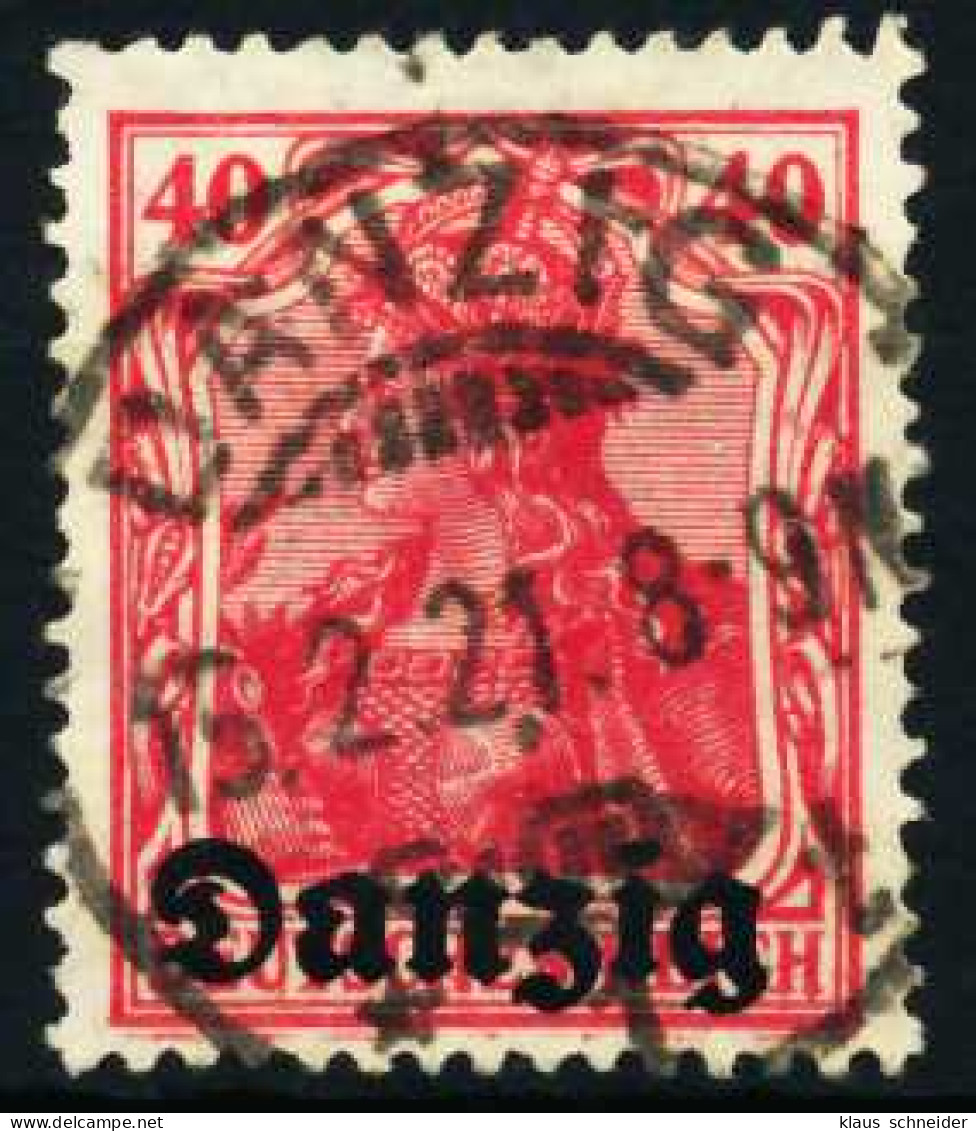 DANZIG 1920 Nr 6 Zentrisch Gestempelt X4B9AB2 - Usados