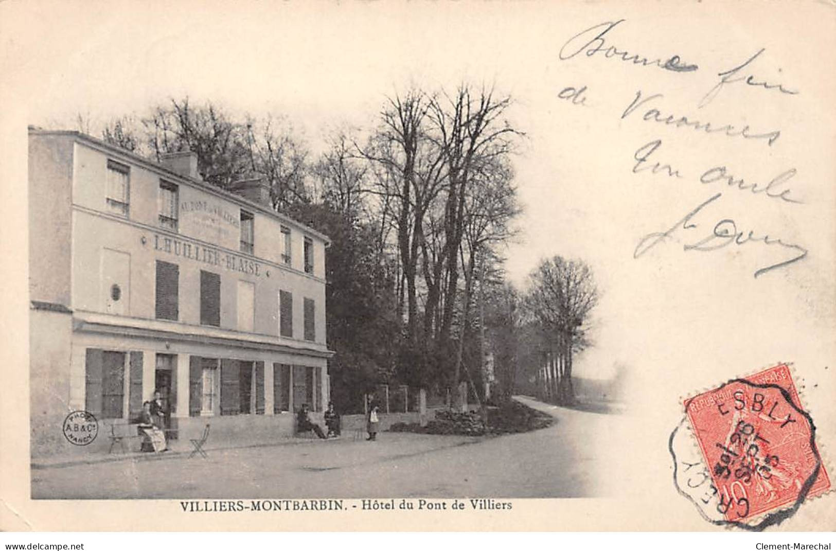 VILLIERS MONTBARBIN - Hôtel Du Pont De Villiers - Très Bon état - Sonstige & Ohne Zuordnung