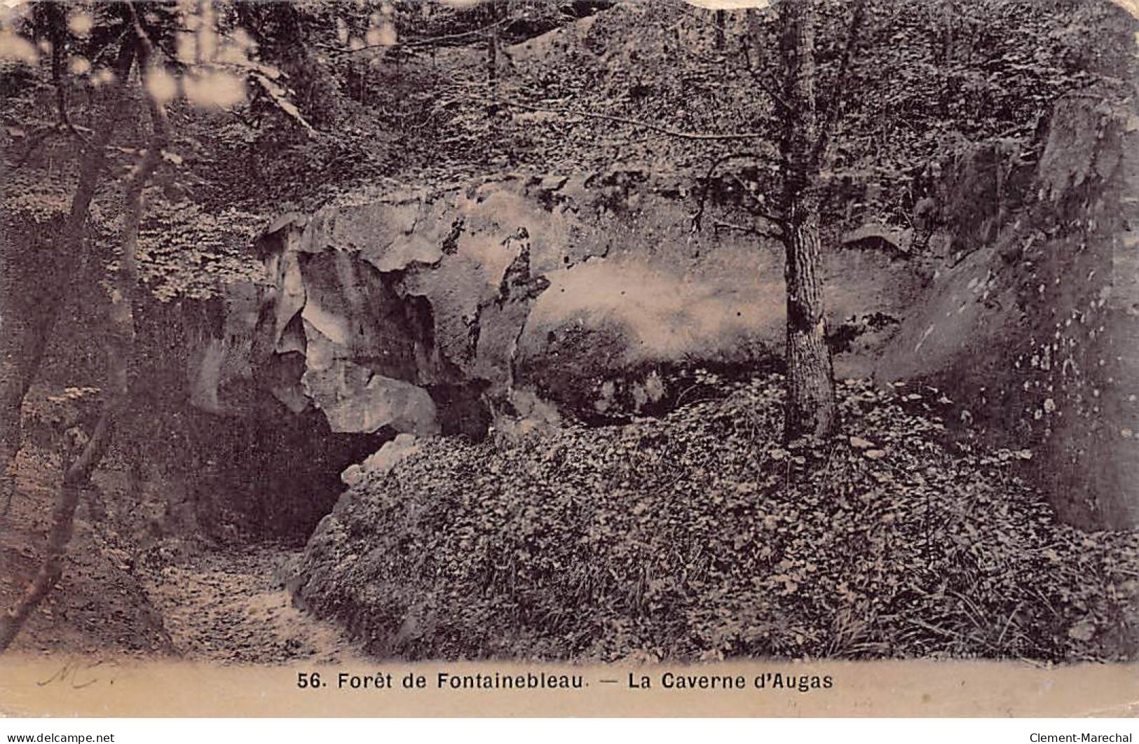 Forêt De FONTAINEBLEAU - La Caverne D'Augas - état - Fontainebleau