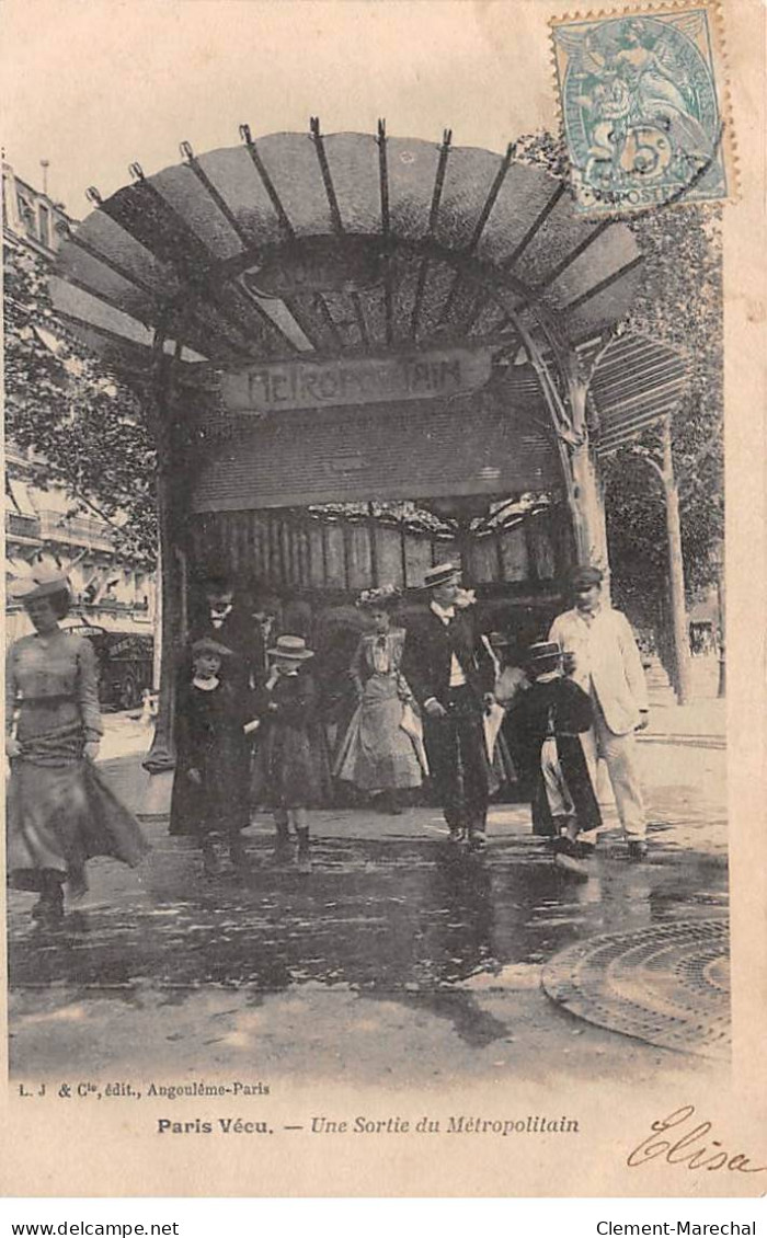 PARIS Vécu - Une Sortie Du Métropolitain - Très Bon état - Autres & Non Classés