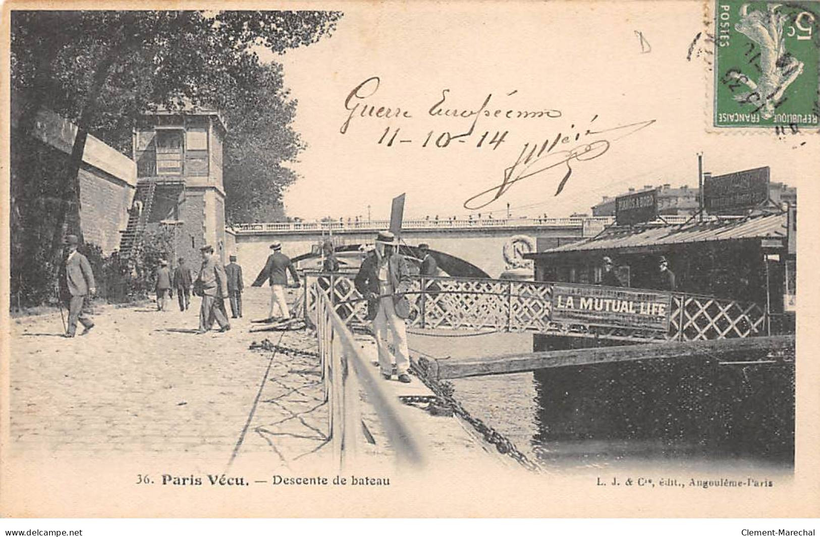 PARIS Vécu - Descente De Bateau - Très Bon état - Autres & Non Classés