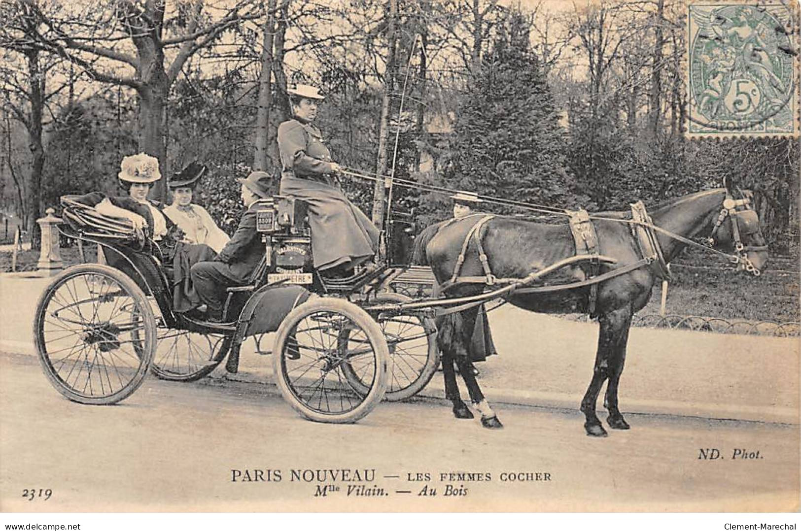 PARIS Nouveau - Les Femmes Cocher - Mlle Vilain - Au Bois - Très Bon état - Other & Unclassified