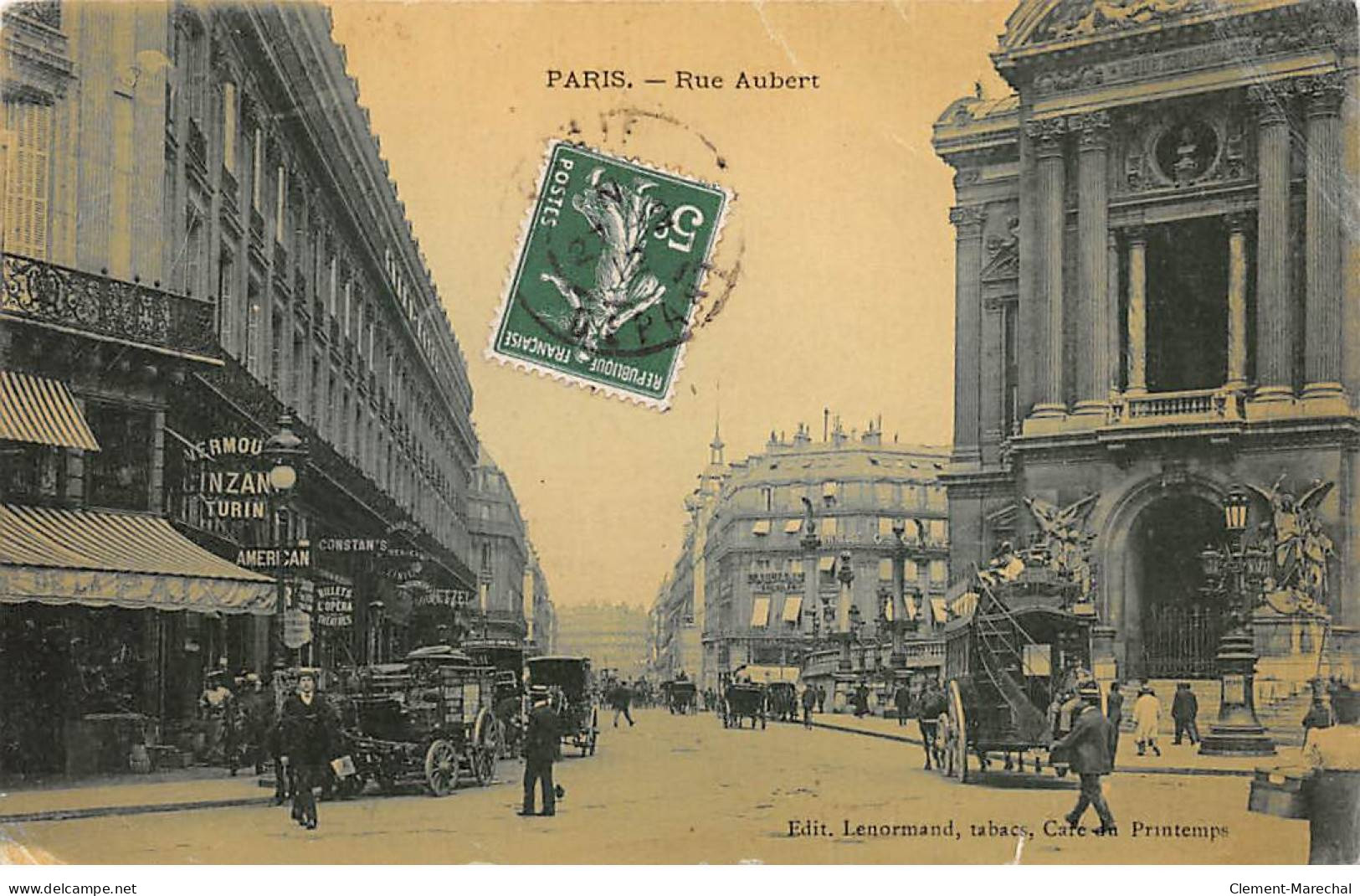 PARIS - Rue Auber - Très Bon état - Autres & Non Classés