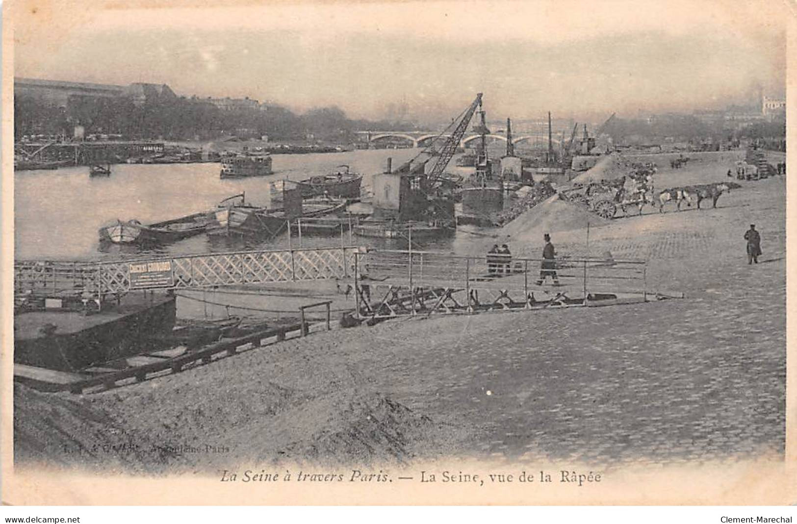 PARIS - La Seine à Travers Paris - La Seine Vue De La Rapée - Très Bon état - La Seine Et Ses Bords