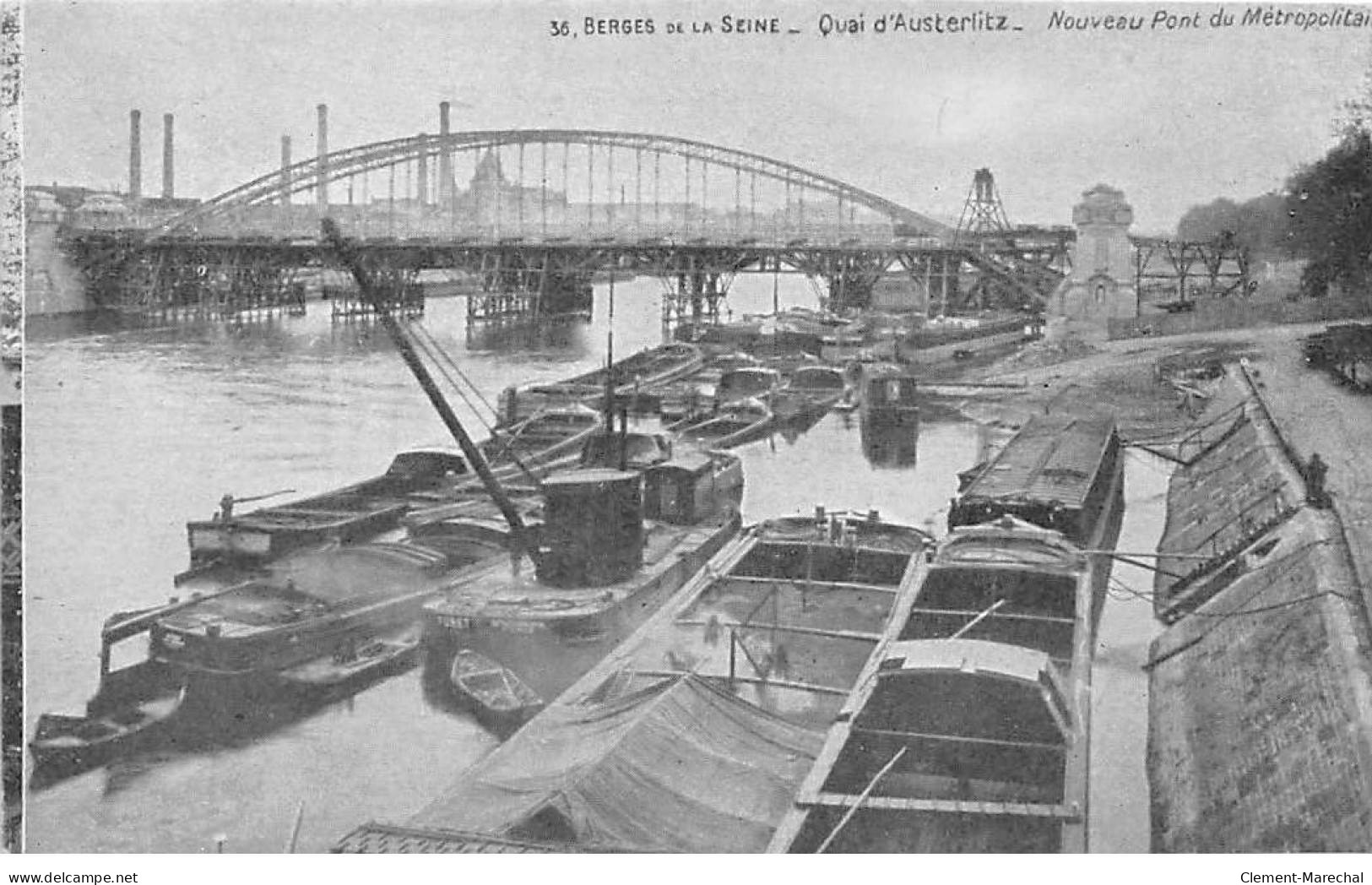 PARIS - Berges De La Seine - Quai D'Austerlitz - Nouveau Pont Du Métropolitain - Très Bon état - The River Seine And Its Banks