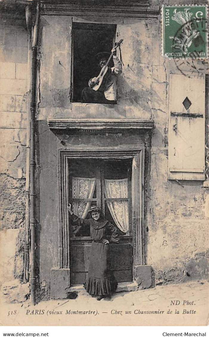 PARIS - Vieux Montmartre - Chez Un Chansonnier De La Butte - Très Bon état - Paris (18)