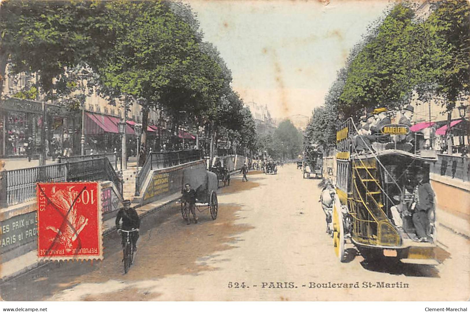 PARIS - Boulevard Saint Martin - Très Bon état - Other & Unclassified