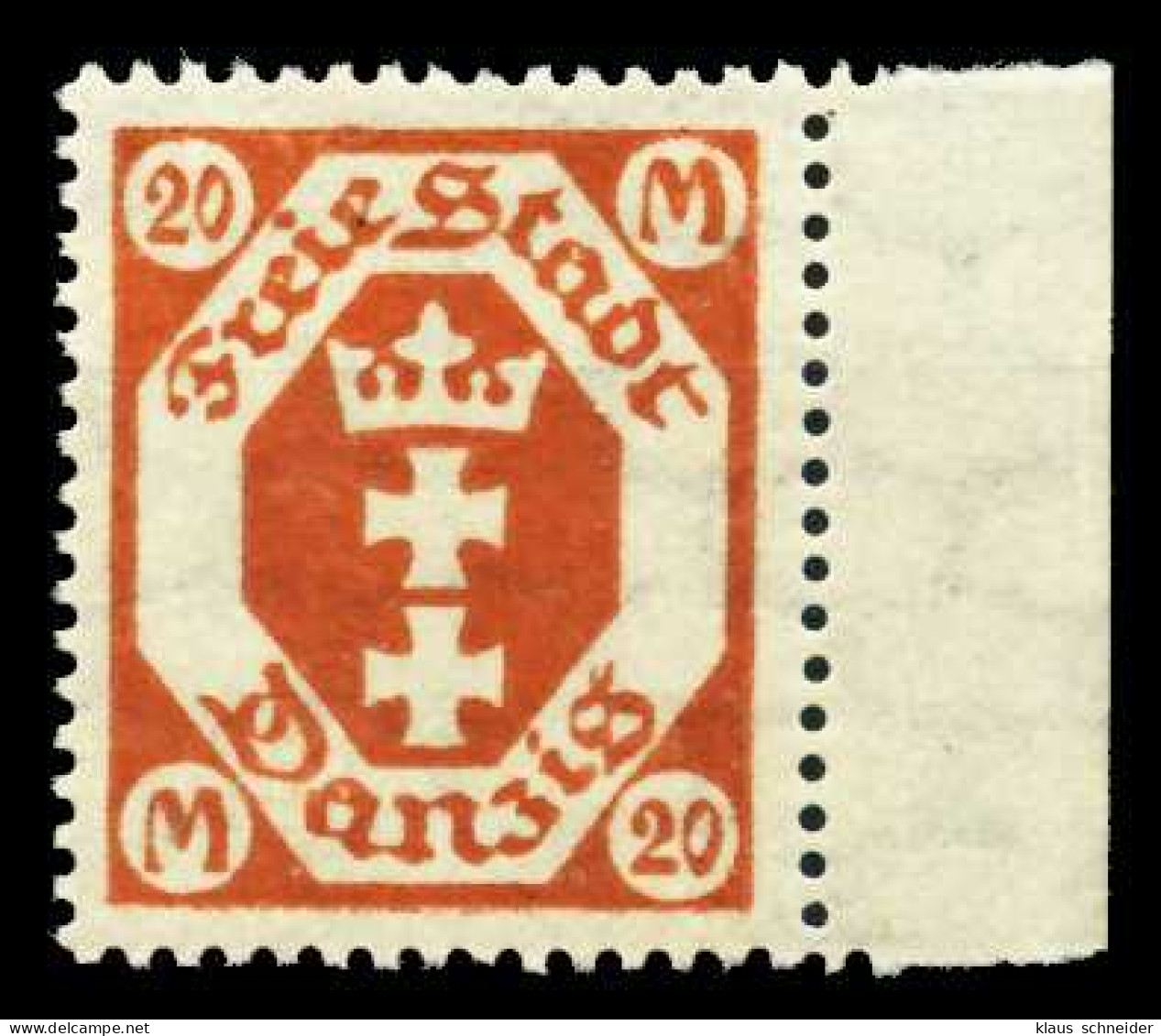 DANZIG 1923 Nr 126Y Postfrisch X4CF886 - Postfris