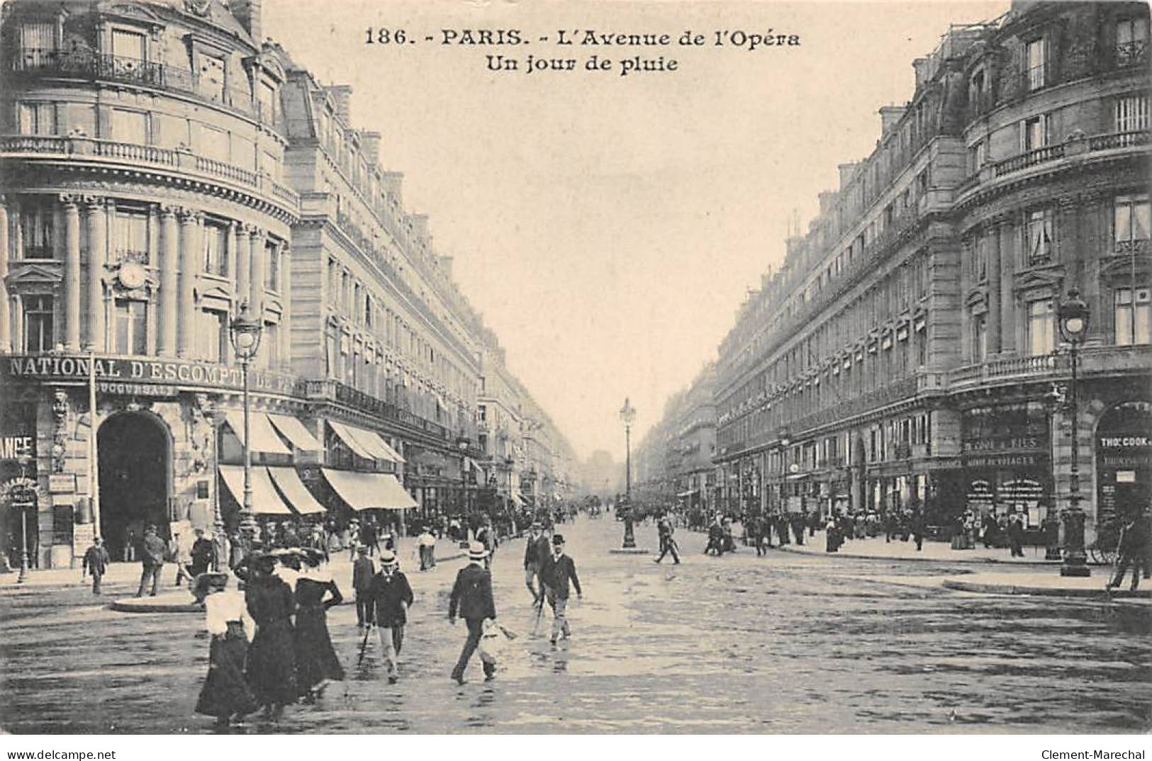 PARIS - L'Avenue De L'Opéra - Un Jour De Pluie - Très Bon état - Other & Unclassified