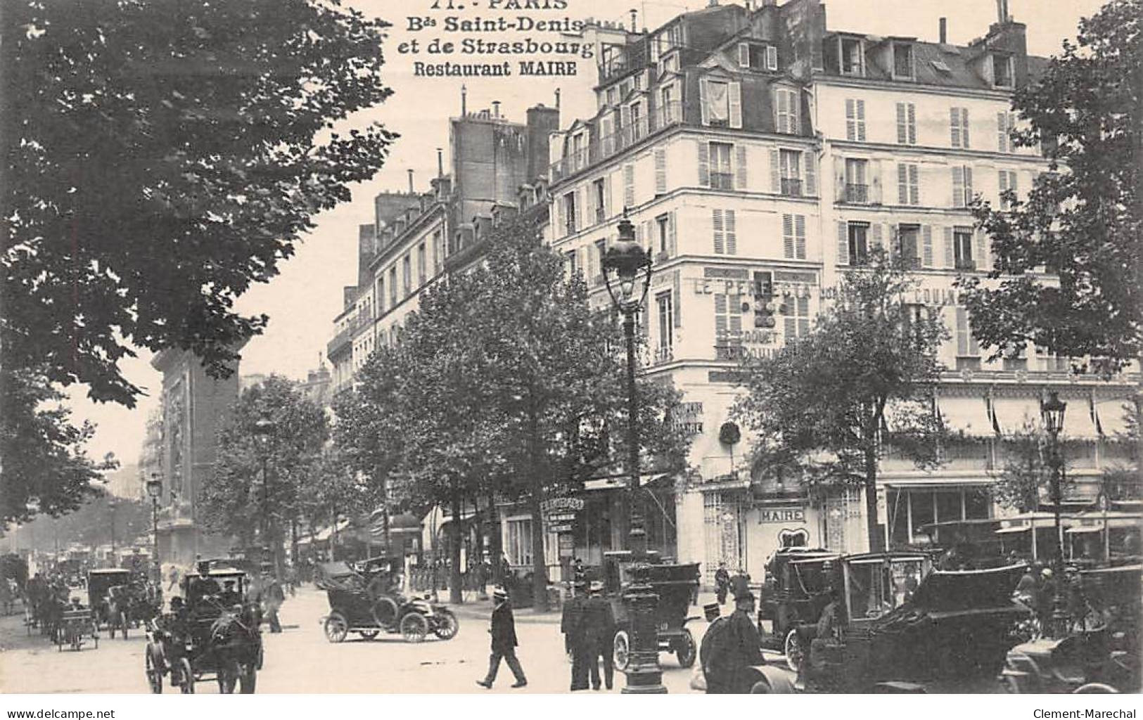 PARIS - Boulevards Saint Denis Et De Strasbourg - Restaurant Maire - Très Bon état - Pubs, Hotels, Restaurants