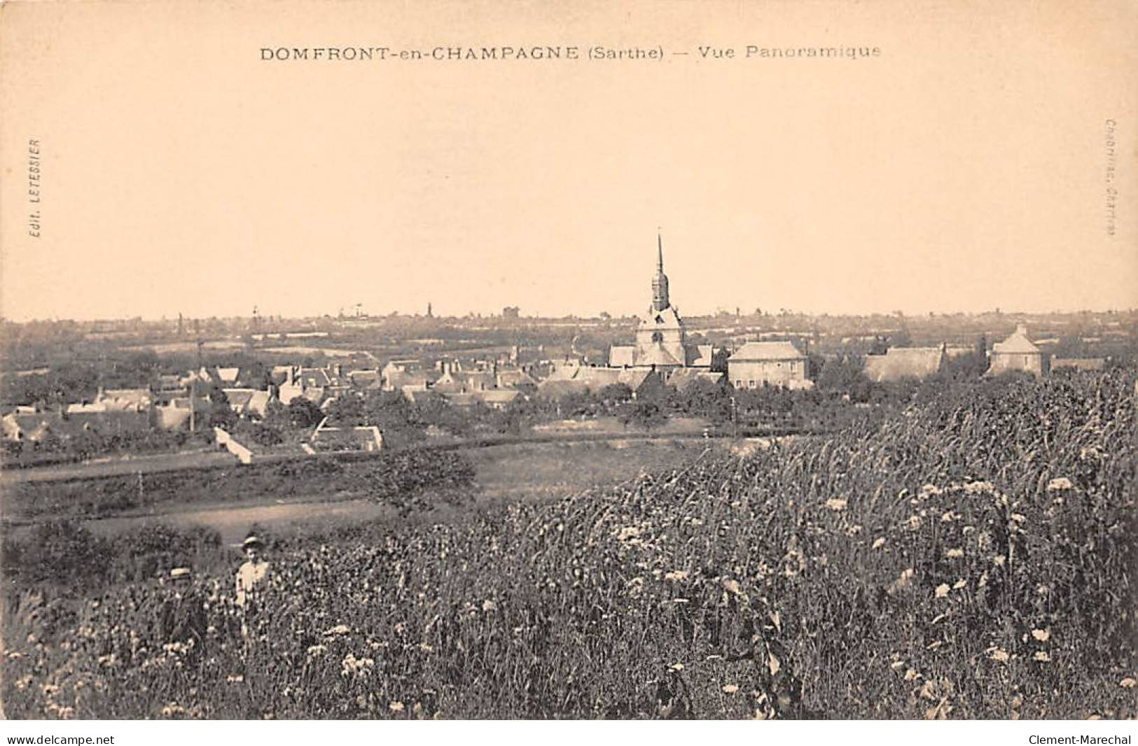 DOMFRONT EN CHAMPAGNE - Vue Panoramique - Très Bon état - Andere & Zonder Classificatie