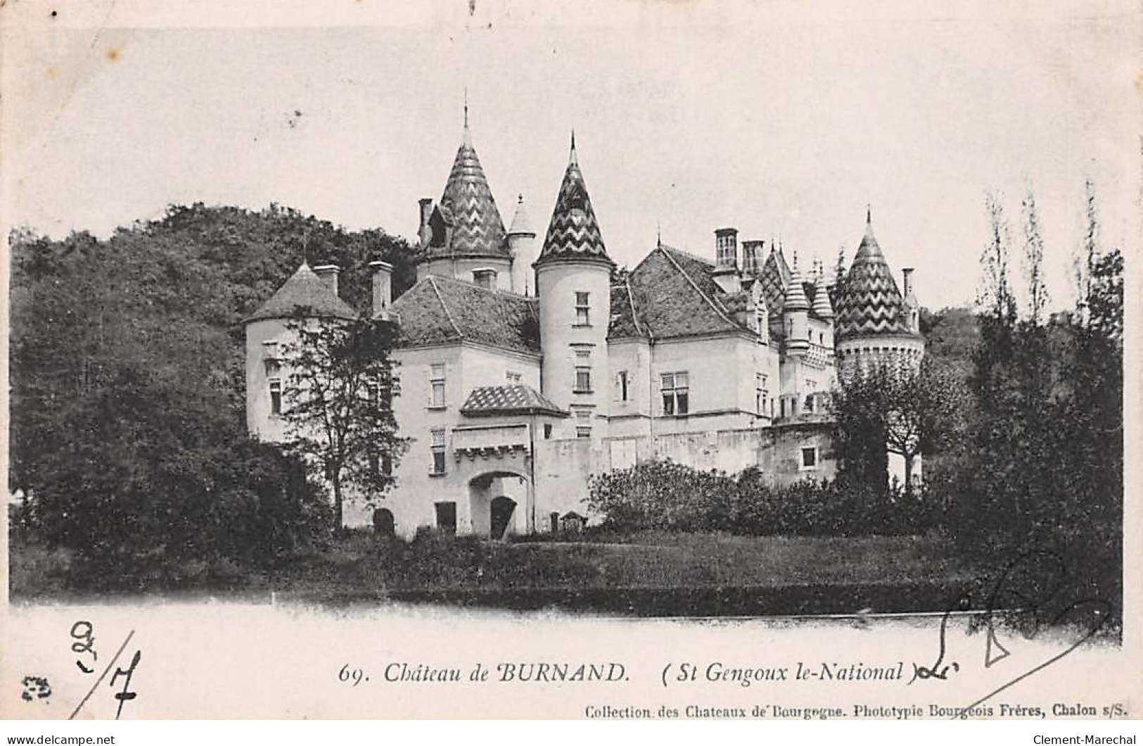 SAINT GENGOUX LE NATIONAL - Château De BURNAND - Très Bon état - Andere & Zonder Classificatie