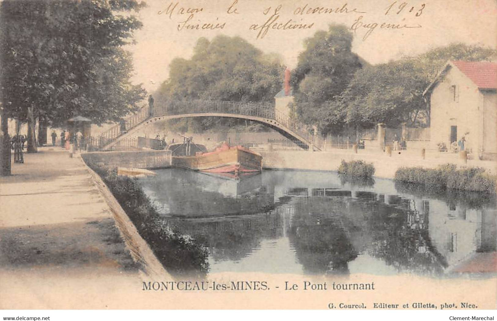 MONTCEAU LES MINES - Le Pont Tournant - Très Bon état - Montceau Les Mines