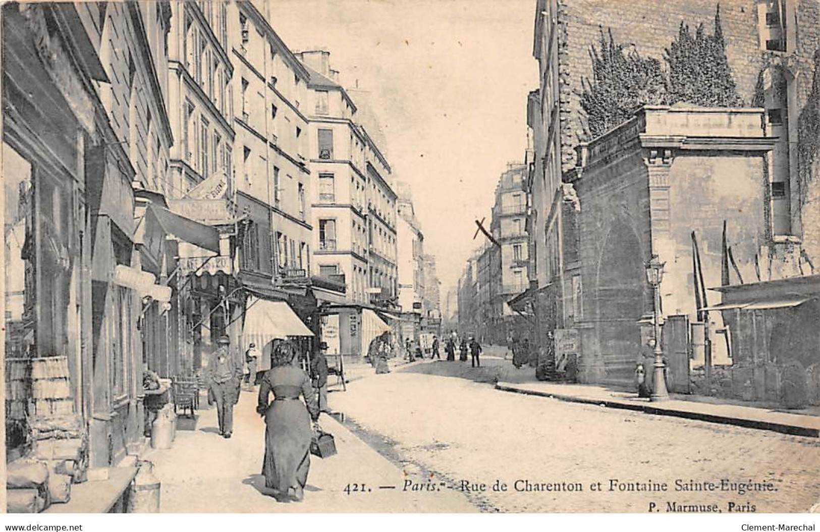 PARIS - Rue De Charenton Et Fontaine Sainte Eugénie - Très Bon état - Autres & Non Classés