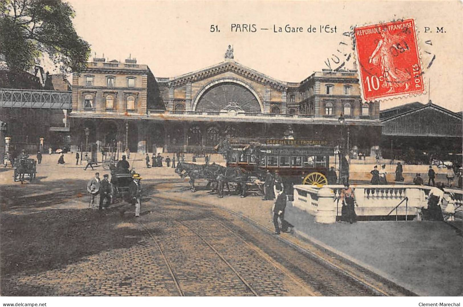 PARIS - La Gare De L'Est - Très Bon état - Metropolitana, Stazioni