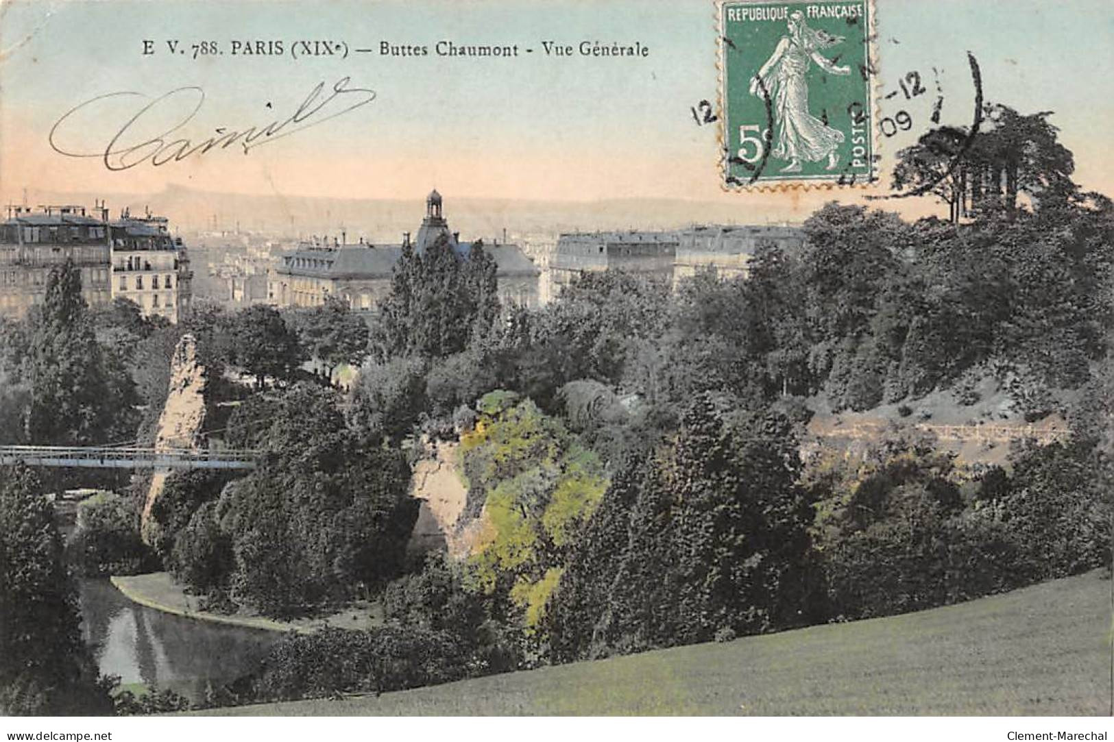 PARIS - Buttes Chaumont - Vue Générale - Très Bon état - Parken, Tuinen