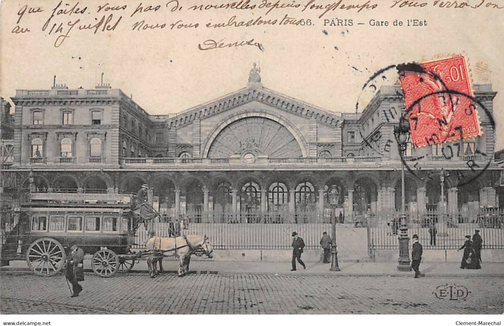 PARIS - Gare De L'Est - Très Bon état - Stations, Underground