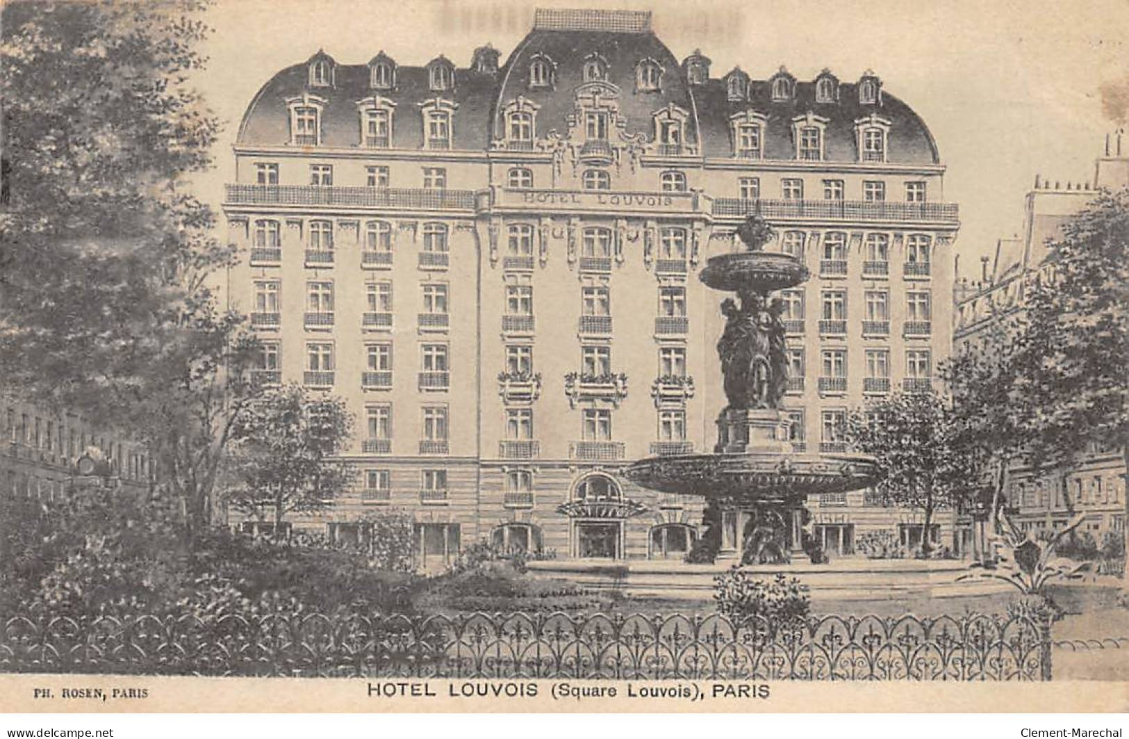 PARIS - Hôtel Louvois - Très Bon état - Cafés, Hôtels, Restaurants