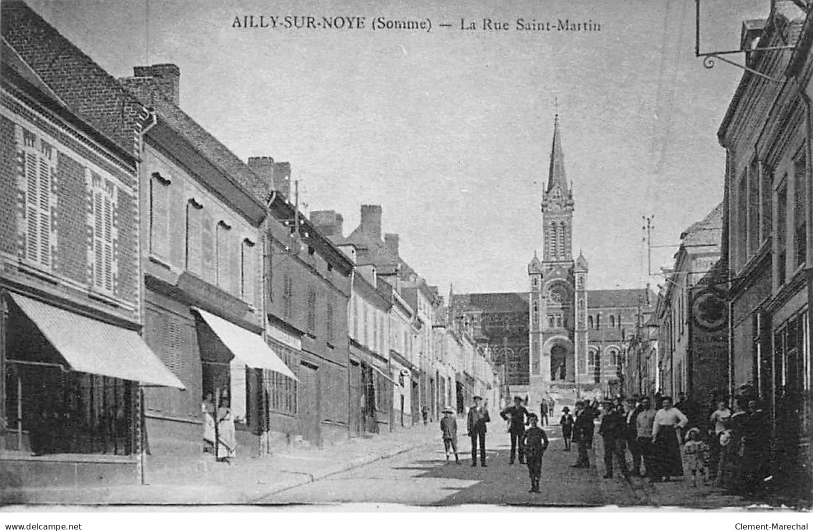 AILLY SUR NOYE - La Rue Saint Martin - Très Bon état - Ailly Sur Noye