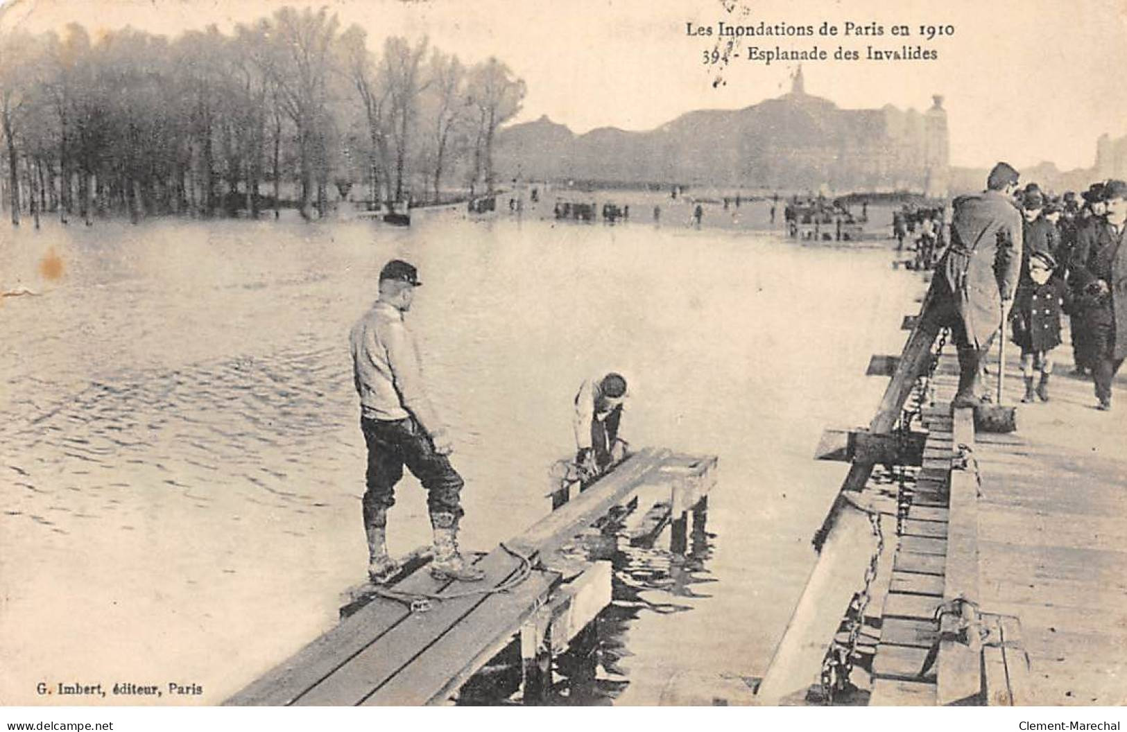 PARIS - Les Inondations De Paris 1910 - Esplanade Des Invalides - Très Bon état - Inondations De 1910