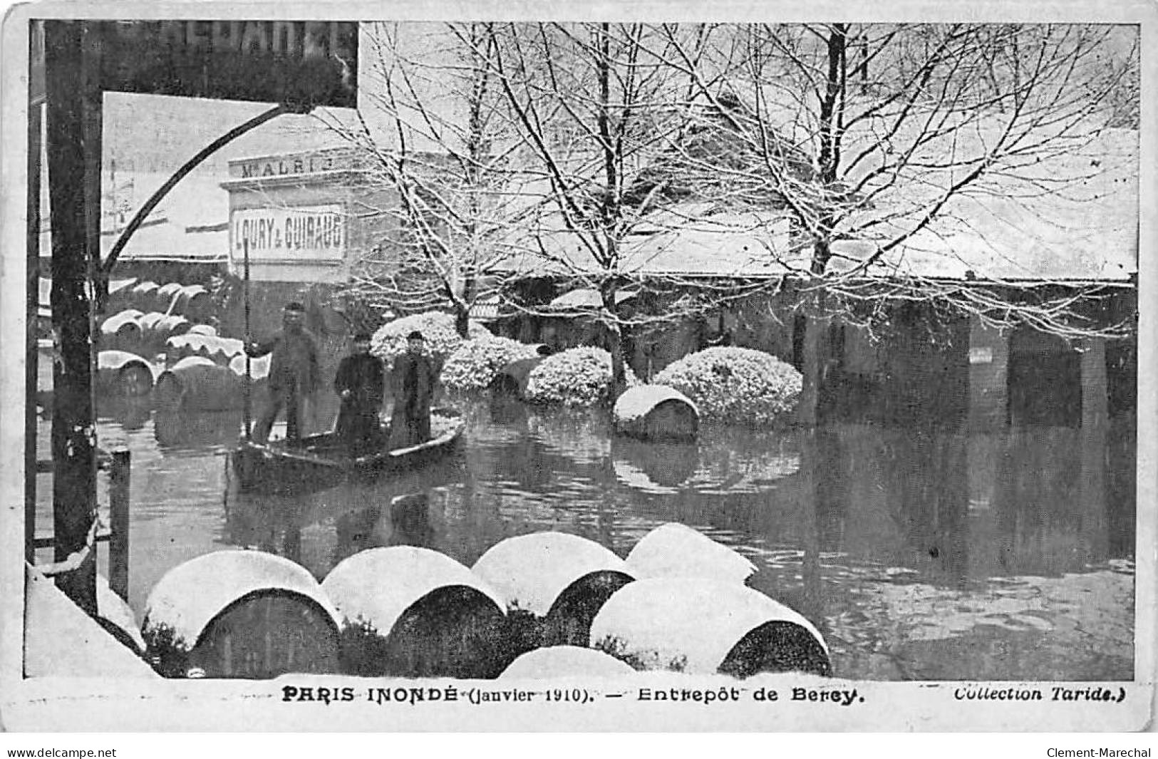 PARIS Inondé 1910 - Entrepôt De Bercy - Très Bon état - Inondations De 1910