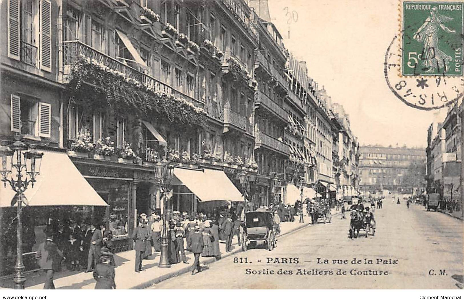 PARIS - La Rue De La Paix - Sortie Des Ateliers De Couture - Très Bon état - Andere & Zonder Classificatie