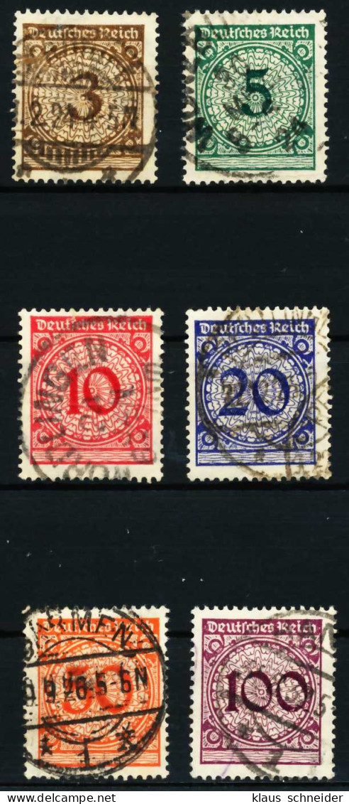 D-REICH 1924 Nr 338-343 Zentrisch Gestempelt X5DEE4E - Used Stamps