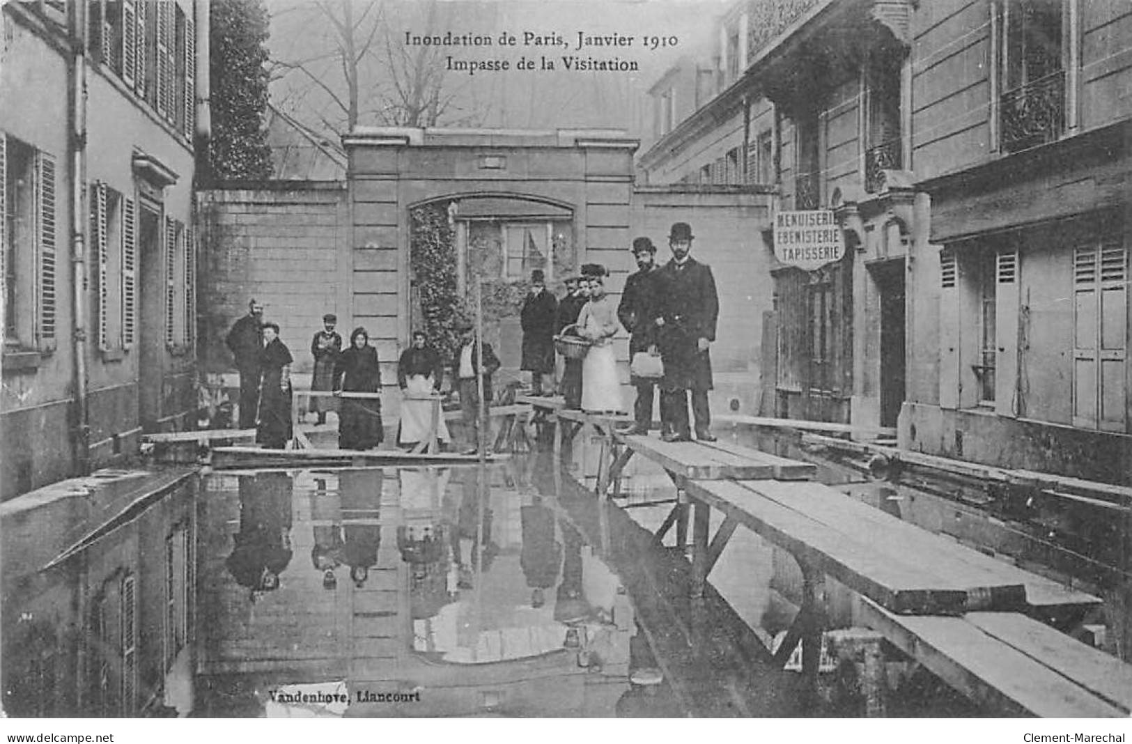 PARIS - Inondations De Paris 1910 - Impasse De La Visitation - Très Bon état - De Overstroming Van 1910