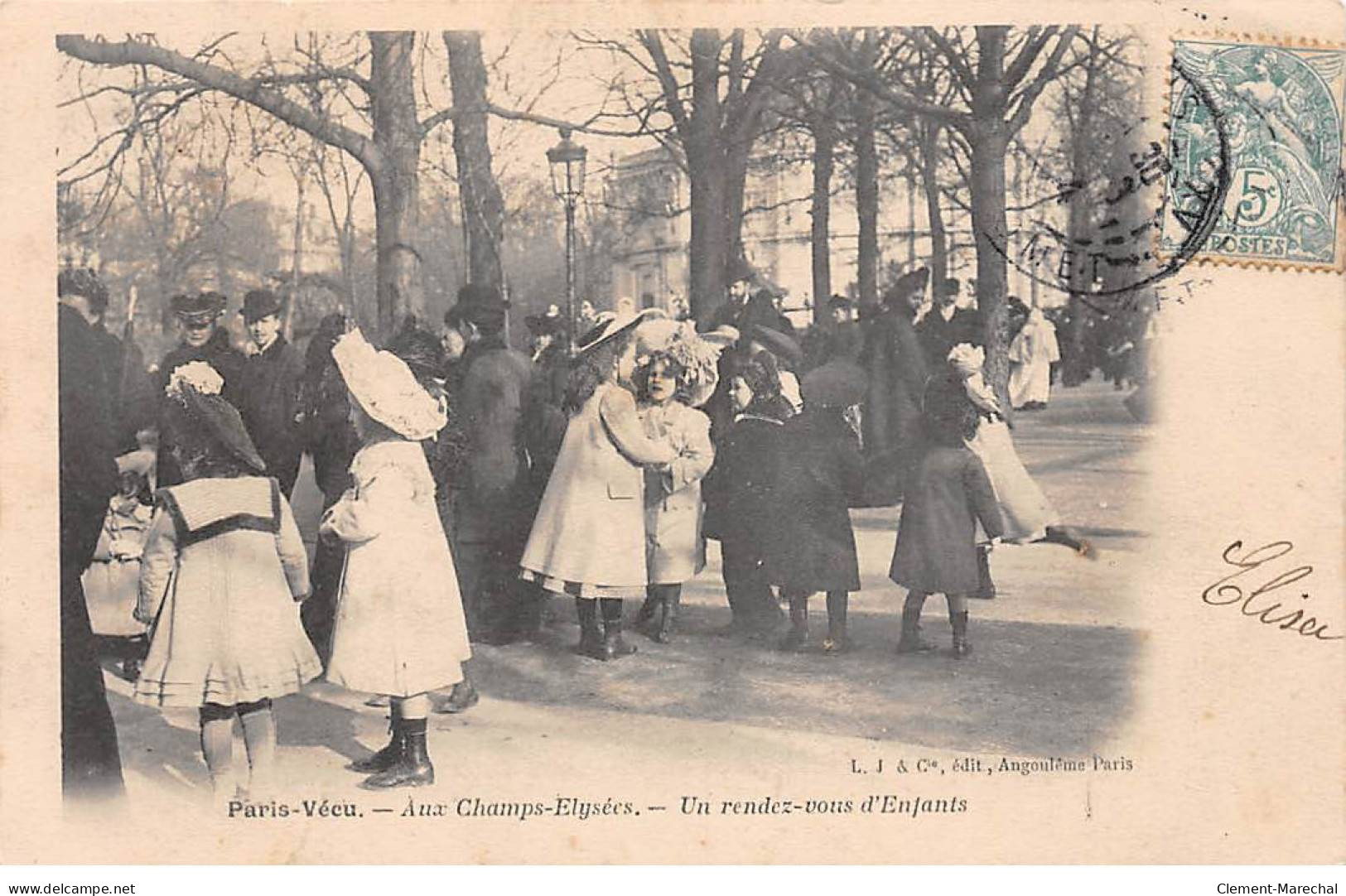 PARIS Vécu - Aux Champs Elysées - Un Rendez Vous D'Enfants - Très Bon état - Sonstige & Ohne Zuordnung