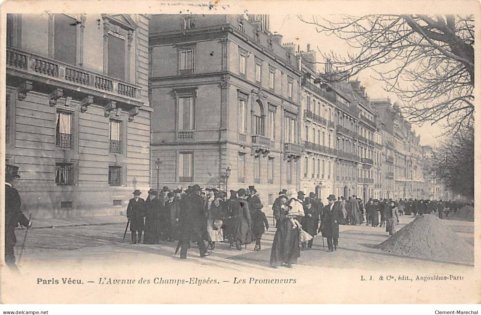 PARIS Vécu - L'avenue Des Champs Elysées - Les Promeneurs - Très Bon état - Andere & Zonder Classificatie