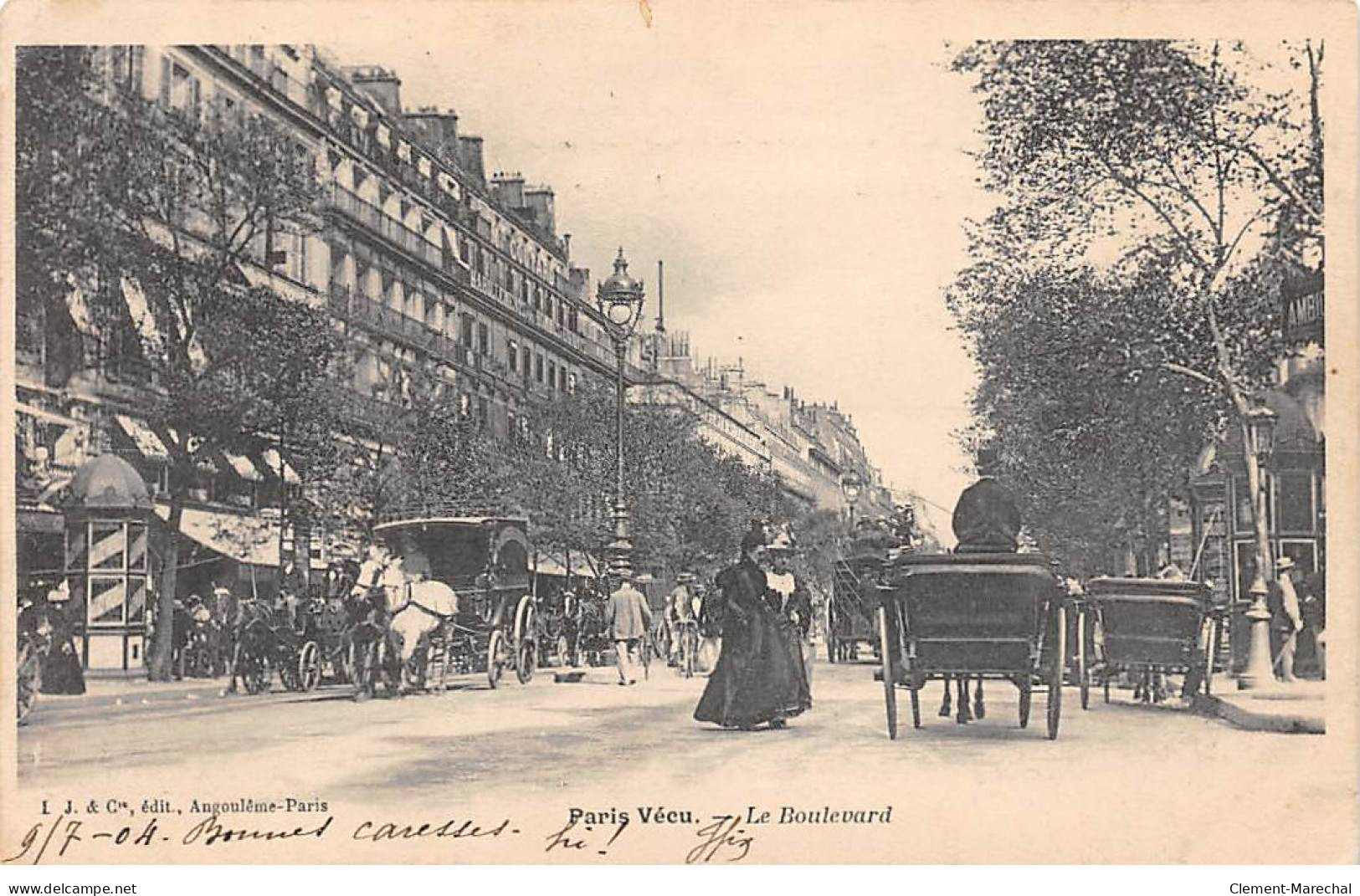 PARIS Vécu - Le Boulevard - Très Bon état - Sonstige & Ohne Zuordnung