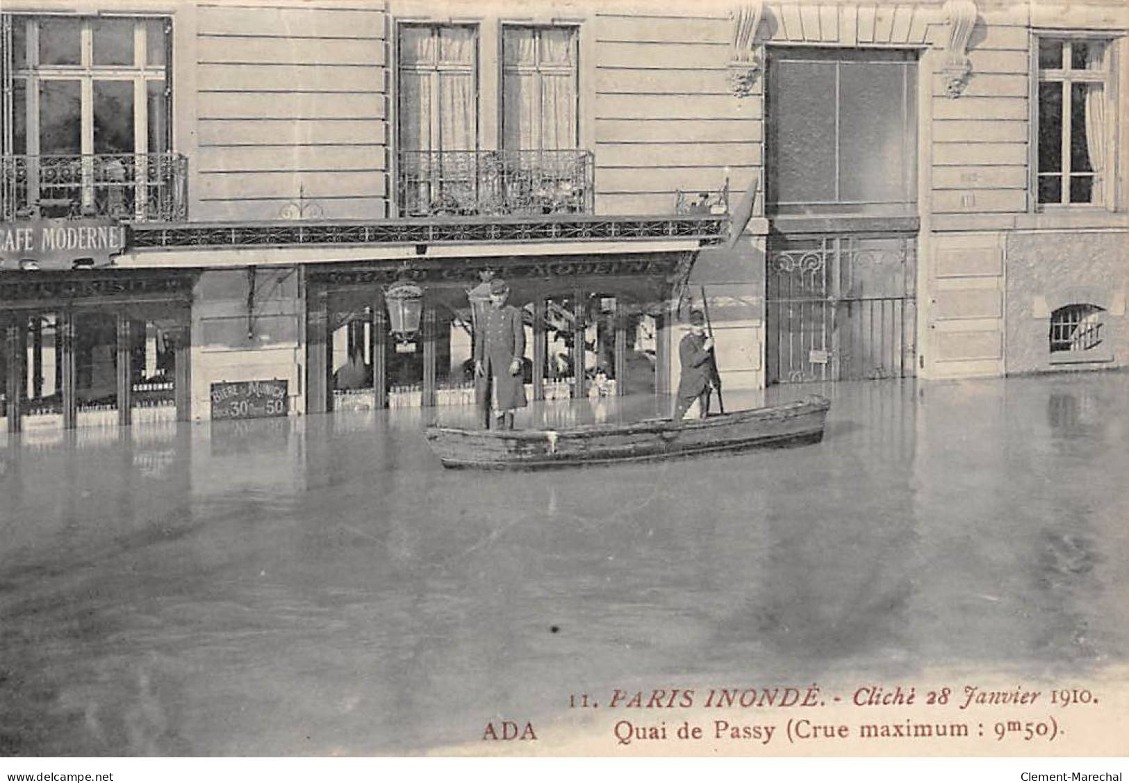 PARIS Inondé 1910 - Quai De Passy - Très Bon état - Paris Flood, 1910