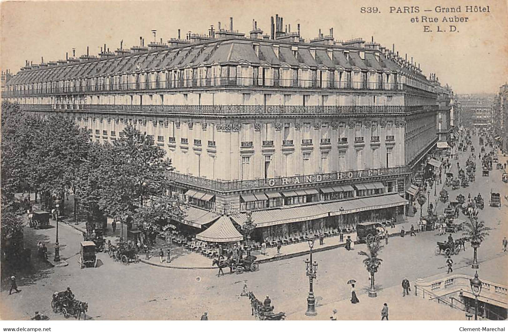 PARIS - Grand Hôtel Et Rue Auber - Très Bon état - Bar, Alberghi, Ristoranti