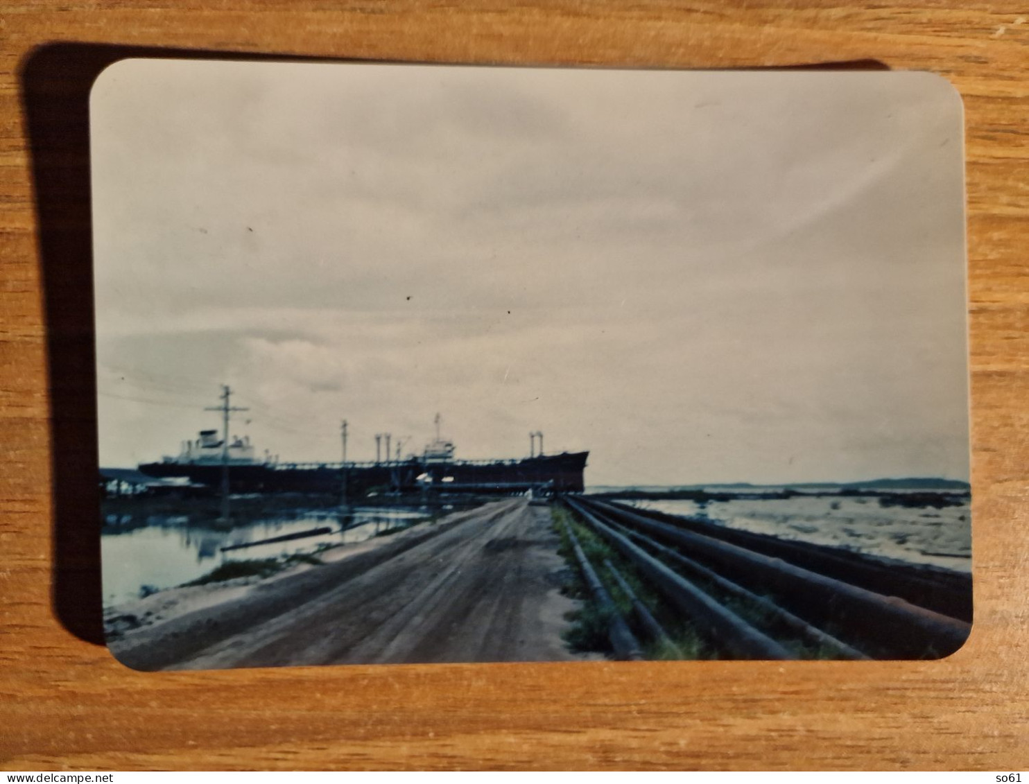 19465.   Fotografia D'epoca Kodachrome Print Nave Al Porto 1950 - 11x7,5 - Schiffe